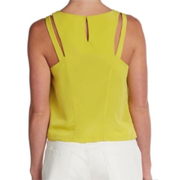 BCBGeneration Artichoke Double-Strap Tank Blouse, Sz M - Picture 5 of 7